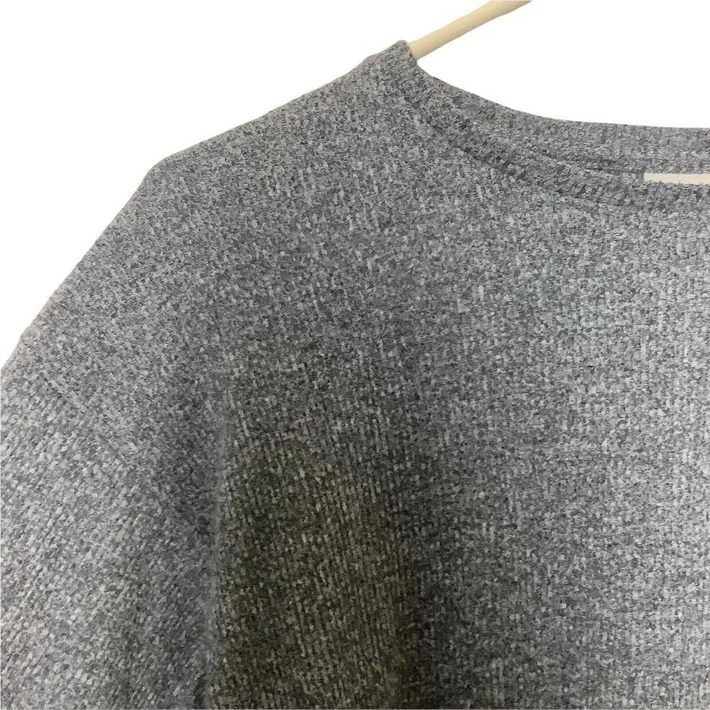 Zara Girls‎ 11-12 Long Sleeve T Shirt Gray Crewneck Love Valentines